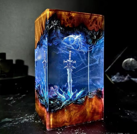 Fantasy sword resin light